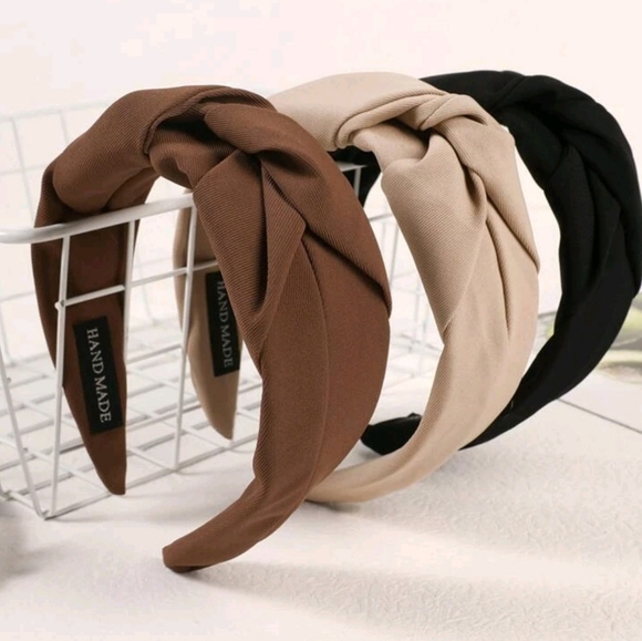 Ingrixy Accessories - Wide headbands interlocking design set of 3
